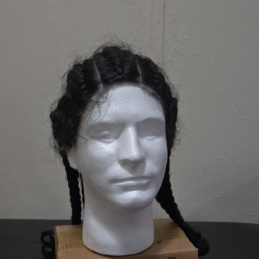 Black Braided Wig for Women